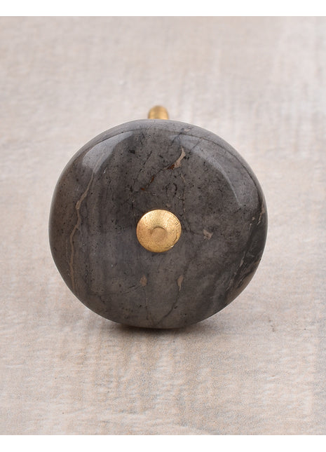 Agate Natural Gemstone Cabinet Furniture Knobs - Grey Shade