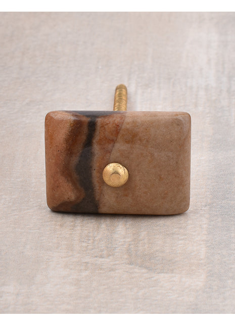 Brown Shade Agate Natural Gemstone Cabinet Furniture Knobs - Brown Shade