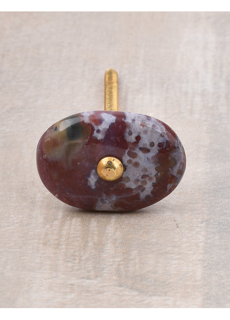 Agate Natural Gemstone Cabinet Furniture Knobs - Purple and Rose Shade