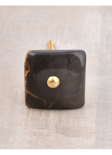 Agate Natural Gemstone Cabinet Furniture Knobs - Brown