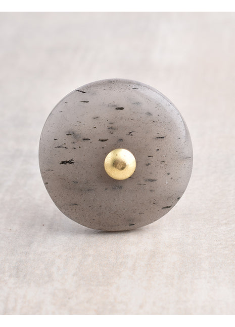 Agate Natural Gemstone Cabinet Furniture Knobs - Grey