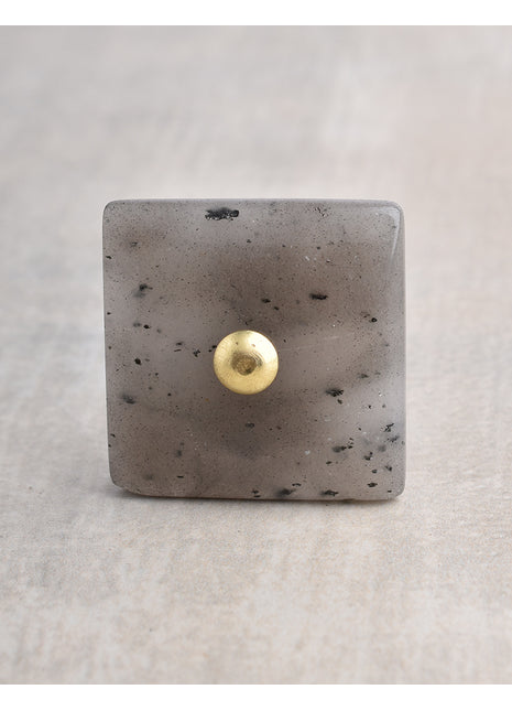 Agate Natural Gemstone Cabinet Furniture Knobs - Grey
