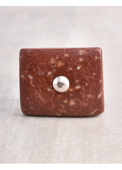 Agate Natural Gemstone Cabinet Furniture Knobs - Brown