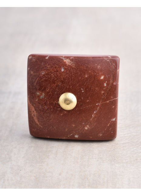 Agate Natural Gemstone Cabinet Furniture Knobs - Brown