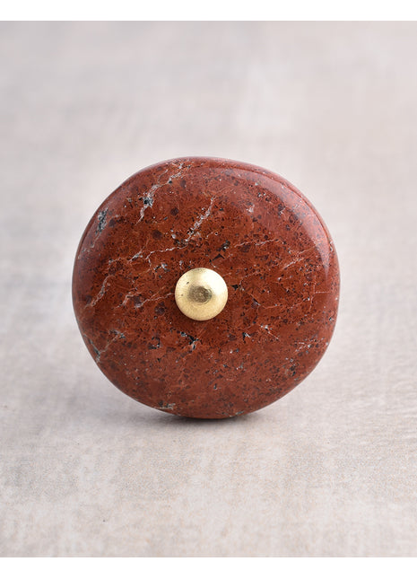Agate Natural Gemstone Cabinet Furniture Knobs - Brown