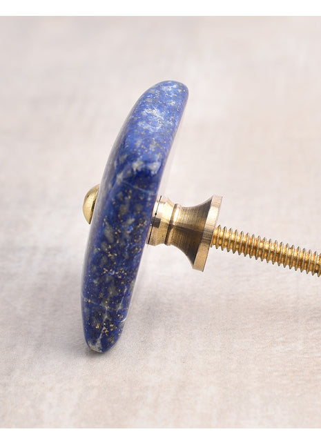 Agate Natural Gemstone Cabinet Furniture Knobs - Blue