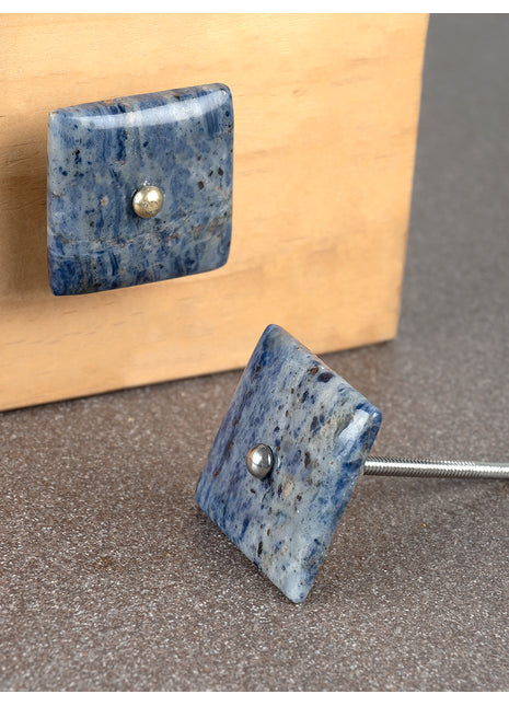 Agate Natural Gemstone Cabinet Furniture Knobs - Blue
