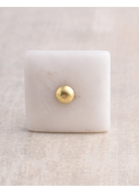 Agate Natural Gemstone Cabinet Furniture Knobs - White