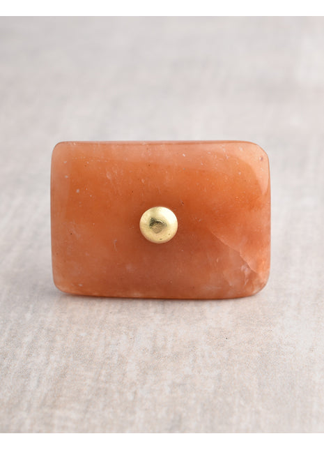 Agate Natural Gemstone Cabinet Furniture Knobs - Orange