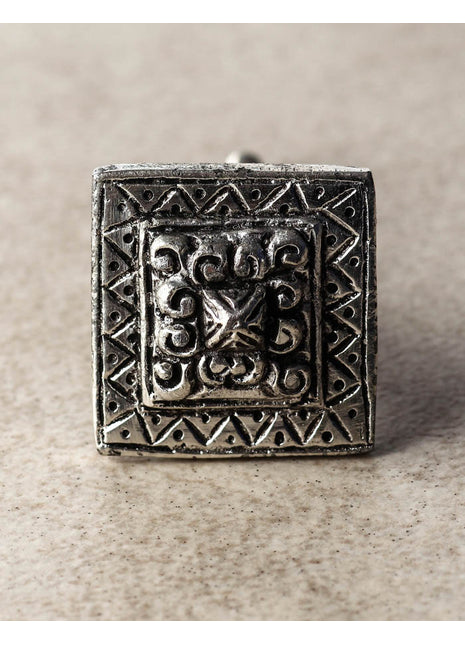 Vintage Square Antique Metal Knob