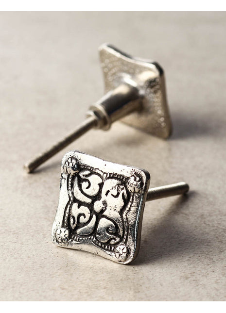 Antique Square Bathroom Cabinet Metal Knob