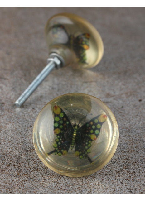 Butterfly Design Drawer Resin cabinet knob