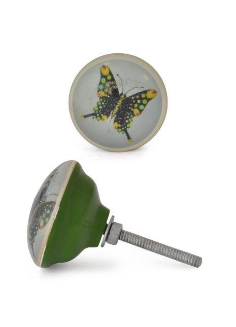 Butterfly Design Drawer Resin Cabinet Knob