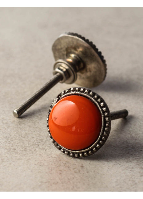 Orange Center Metal knob