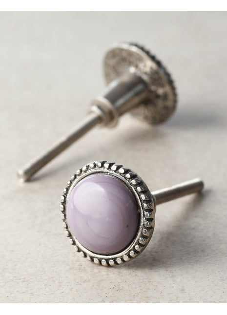 Rustic Purple Wardrobe Cabinet Metal knob