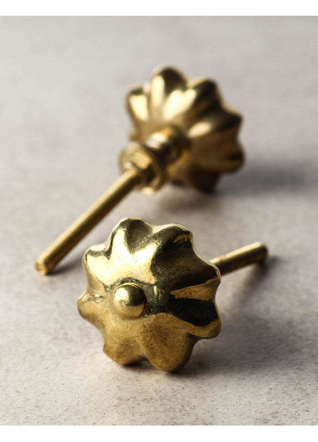 Brass Flower Kitchen Cabinet Metal knob