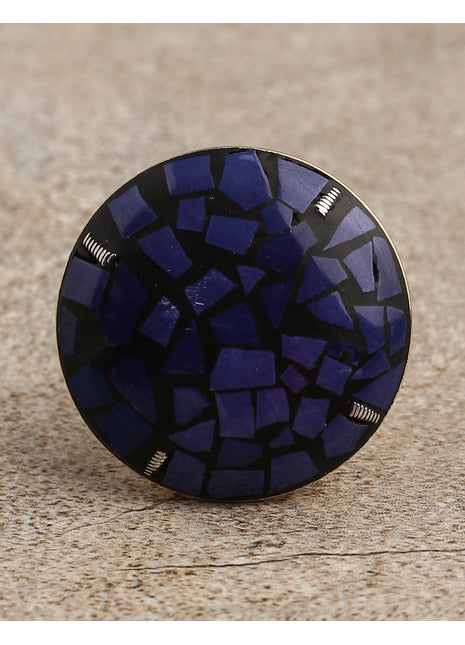 Decorative Blue Resin Kitchen Cabinet knobs
