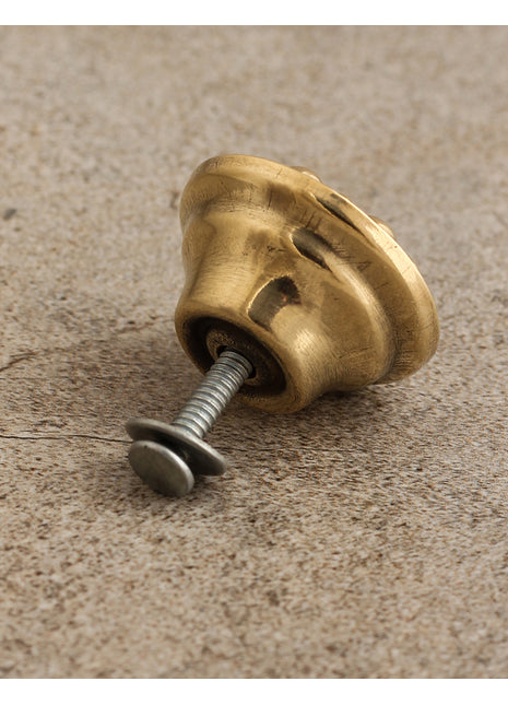 Golden and White Design Resin Cabinet Knob