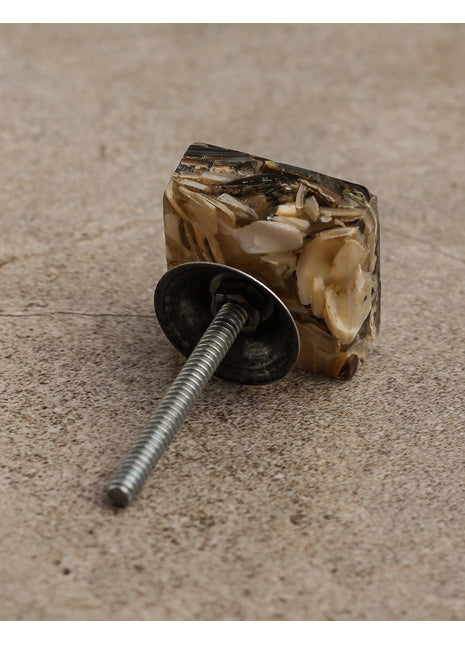 Square Shape Wooden Resin Drawer Cabinet Knobs