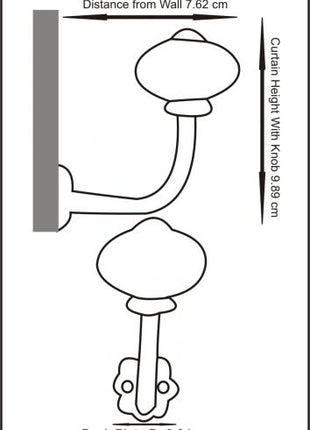 Curtain Tie Backs Hook Decorative Wall Hook- Silver (Set of Two)