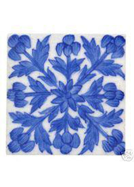 Blue design on white tile (4x4-bpt16)