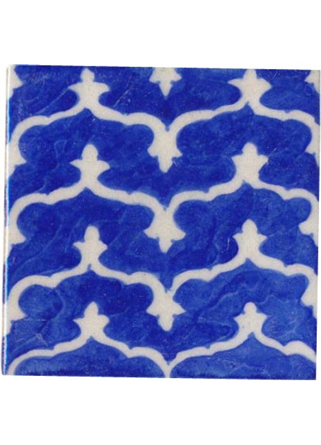 Blue Pattern Ceramic Handmade Kitchen Tile