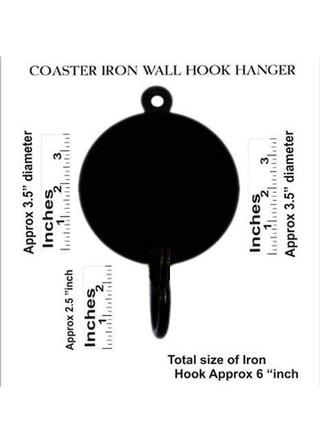 Blue Pottery Round Iron Wall Hook - Pink, Blue, Green and Yellow Bird with Flowers