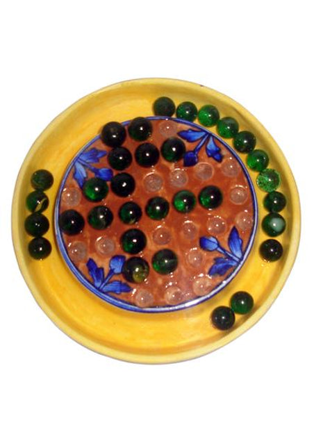 Blue Pottery Brainvita Game (Game 001)