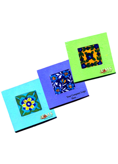 Blue Pottery Notepad Holder