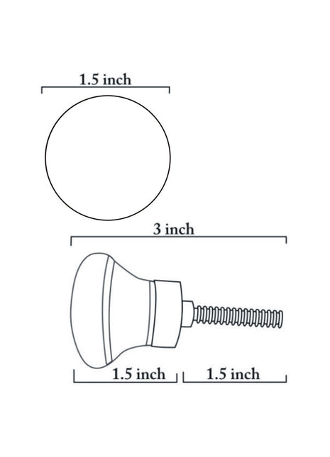 White And Brown Checkerboard Ceramic Blue Pottery Dresser Knob