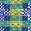 Beautifuly Handpainted Multicolor Ceramic Tile Mural 06 (18x16)
