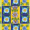 Multicolor Floral Leafy Ceramic Tile Mural (10x12)