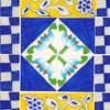 Colorful Designed Checkered Ceramic Tile Mural  (12x18)