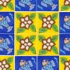 Floral Pattern Ceramic  Tile Mural  (8x8)