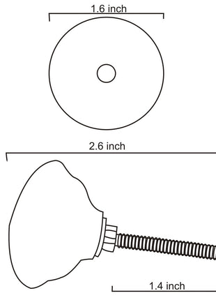 Floral Design Resin Dresser cabinet knob