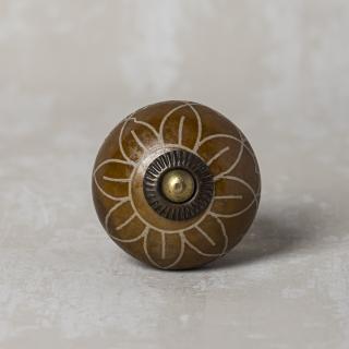 Brown Cabinet Ceramic Knob