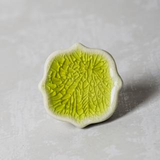 Lime Green Cermic Cabinet Knob