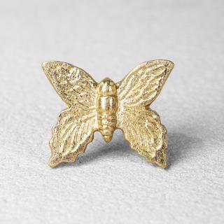 Gold Butterfly Shape Metallic Knob