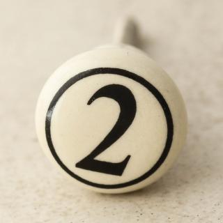 NKPS-009 Cream Color 2 Numbering knob