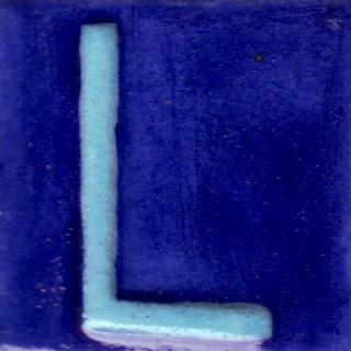 BPAT-018-Turquoise L Alphabet Blue Base Tile (2x2)