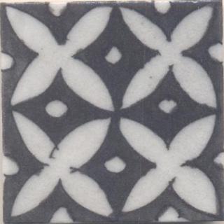 White Flower with White Base Tile