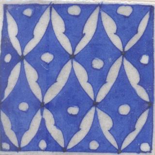 White and Blue Tile