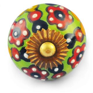 Multicolour Knob with white dots
