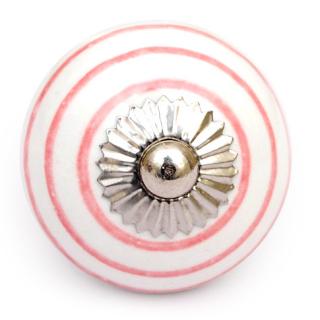 KPS-4605 - White knob and Pink Round line knob