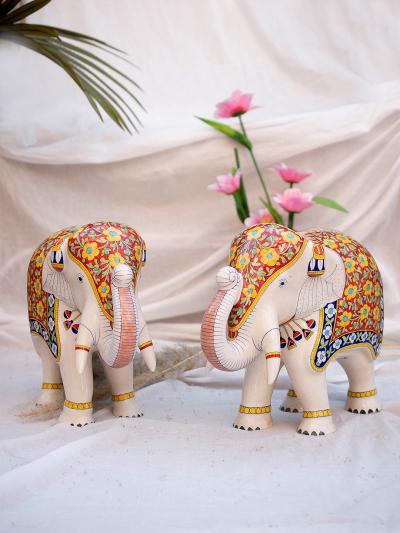 Ceramic Elephant - Handmade and Hand Painted