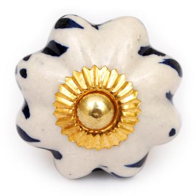 white ceramic knob