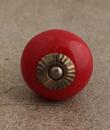 BPCK-069 Red Cabinet knob-Antique Silver