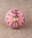 BPCK-168 Pink Clock Ceramic knob-Brass