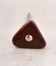 Triangular Brown Shade Agate Natural Gemstone Cabinet Furniture Knobs-1