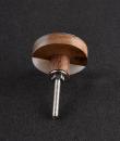 Vintage Tricolor Brown Brass And Wood Wardrobe Cabinet Knob